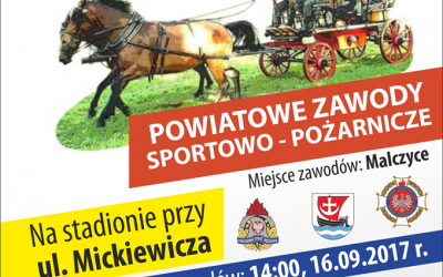 Zapraszamy na powiatowe zawody sportowo-pożarnicze