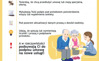 Spotkanie informacyjne dla Seniorów z terenu naszej gminy! Seniorze, uważaj na nieuczciwych sprzedawców!