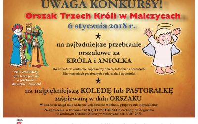 Ogłaszamy Konkursy – Orszak III Króli w Malczycach!