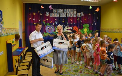 Książki dla przedszkolaków, które zostały przekazane przez Miedziowe Centrum Zdrowia, trafiły do Publicznego Przedszkola w Malczycach!