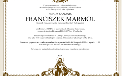Uroczystość pogrzebowa śp. ks. Franciszka Marmola