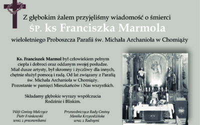 Odszedł ks. Franciszek Marmol – kondolencje od władz samorządowych gminy Malczyce