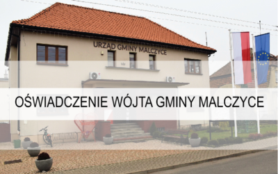 Oświadczenie wójta gminy Malczyce