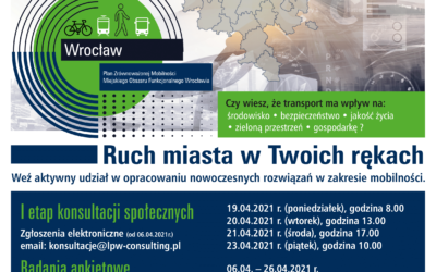 Plan Zrównoważonej Mobilności Miejskiego Obszaru Funkcjonalnego Wrocławia – aktualizacja