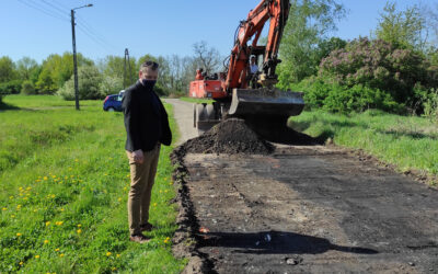 Rozpoczęły się prace remontowe nawierzchni ul. Kolonii w Mazurowicach