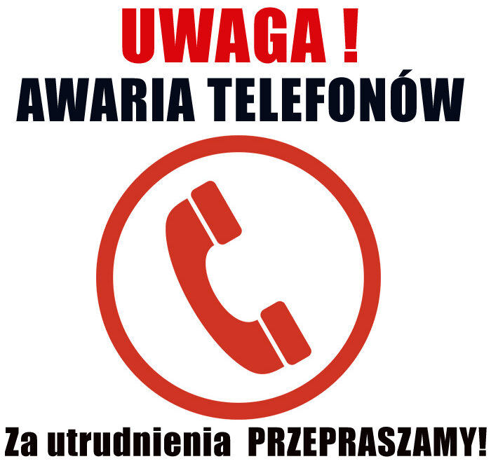 Uwaga! Awaria linii telefonicznej