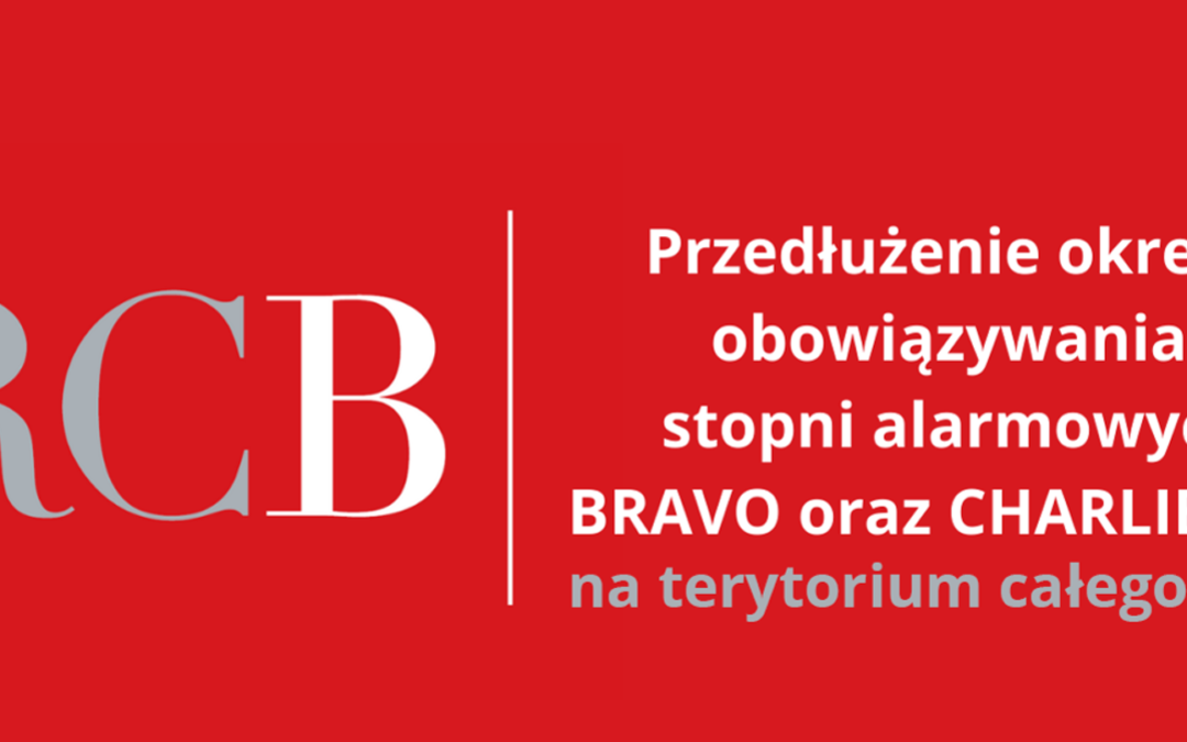 Przedłużenie stopni alarmowych CHARLIE-CRP i BRAVO