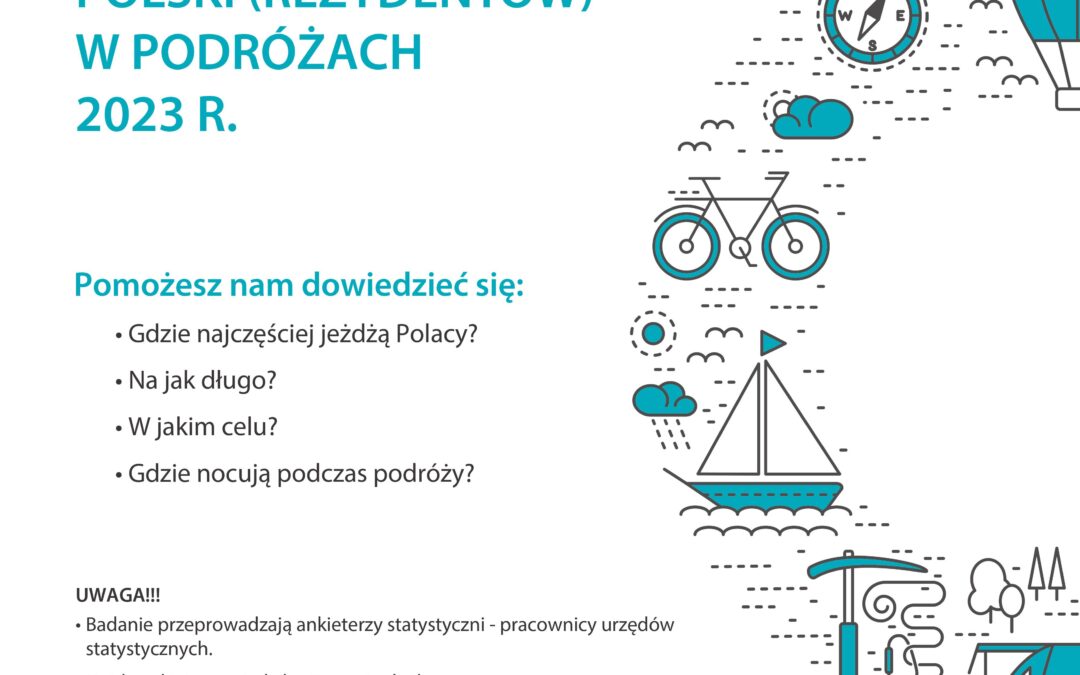 Badanie – Uczestnictwo mieszkańców Polski (rezydentów) w podróżach (PKZ) rozpoczęło się 2 października br.